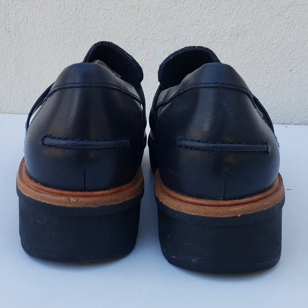Tartan plaid platform chunky Teadale Elsa loafers - Picture 7 of 14